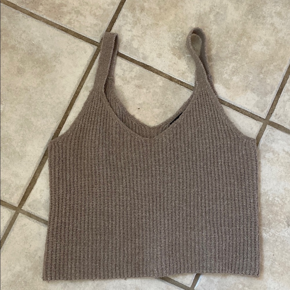 Women's Tan Knit Top
